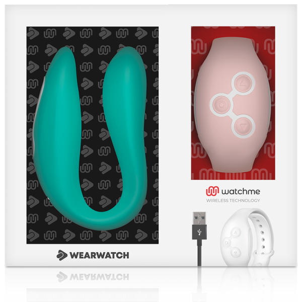 WEARWATCH - VIBRADOR DE TECNOLOGIA DUAL WATCHME ÁGUA DO MAR / ROSA - Image 7