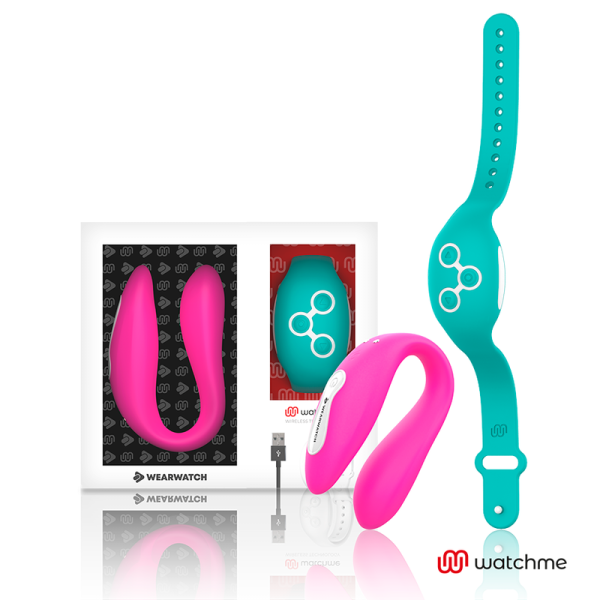 WEARWATCH - VIBRADOR WATCHME DE TECNOLOGIA DUPLA FÚCSIA / ÁGUA DO MAR - Image 2