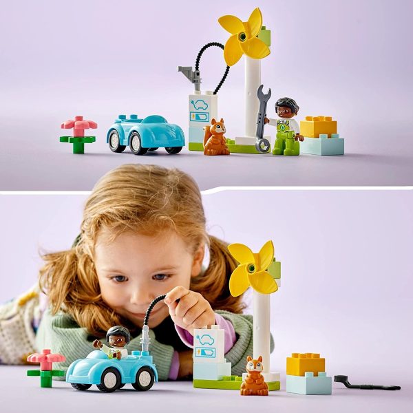 LEGO DUPLO AEROGENERADOR Y COCHE ELECTRICO - Image 3