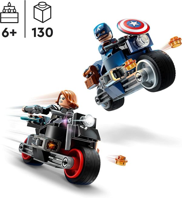 LEGO MARVEL MOTOS DE VIUDA NEGRA Y EL CAPITAN AMERICA - Image 3