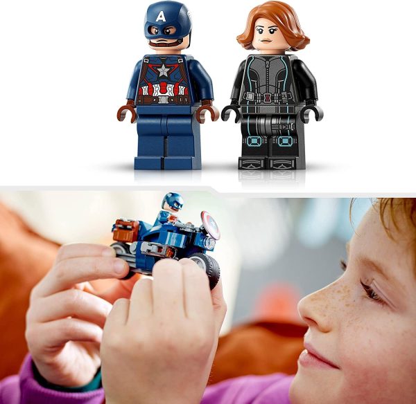 LEGO MARVEL MOTOS DE VIUDA NEGRA Y EL CAPITAN AMERICA - Image 6