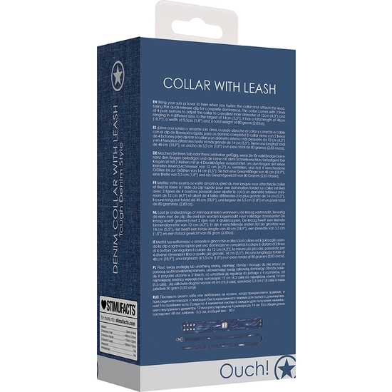 OUCH! COLLAR CORREA - AZUL - Image 3