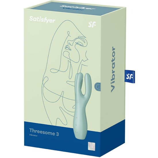 SATISFYER THREESOME 3 LAY-ON VIBRADOR - VERDE - Image 2