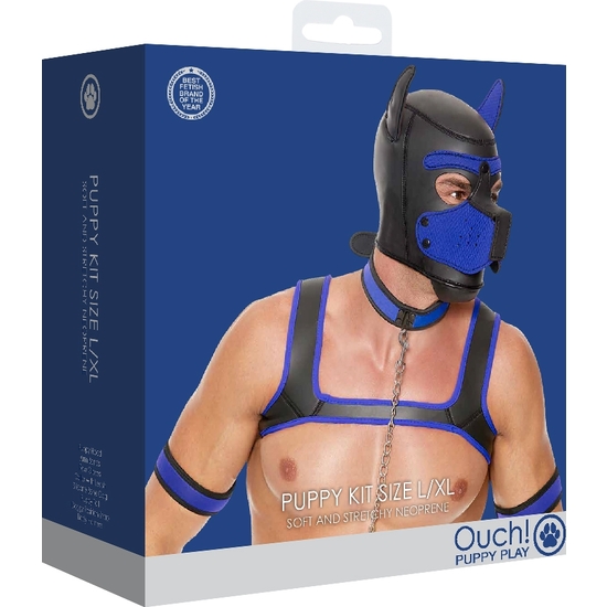 OUCH PUPPY PLAY - PUPPY KIT NEOPRENO - AZUL - Image 2