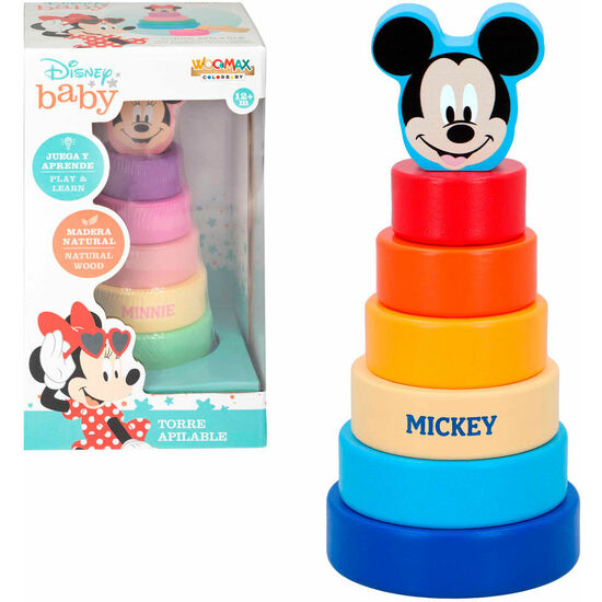 MICKEY JUEGO APILABLES MADERA ECO 20CM
