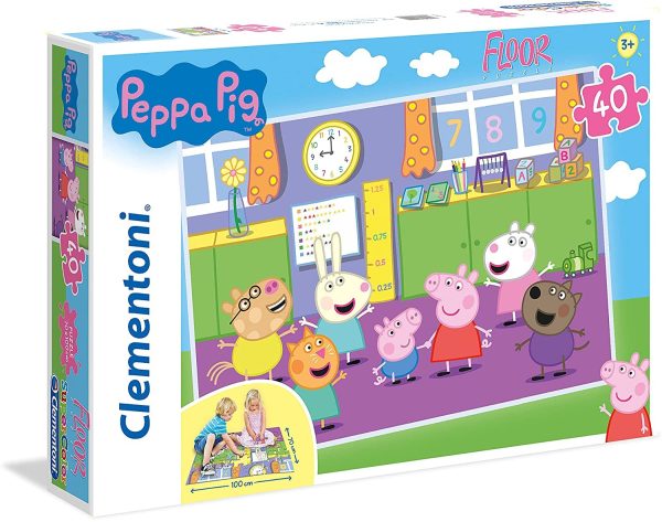 PUZZLE DE SUELO 40 PZAS PEPPA PIG