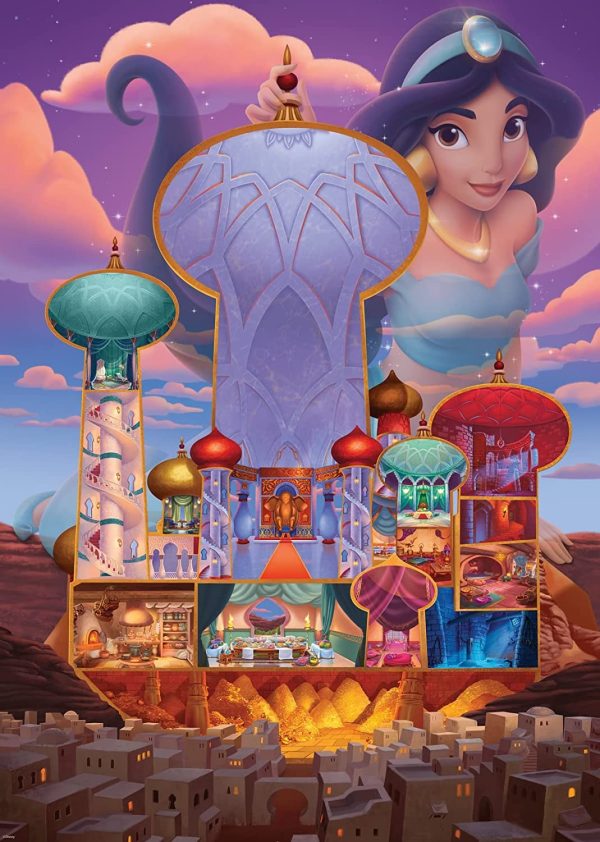 PUZZLE DISNEY CASTLES JASMINE 1000 PIEZAS - Image 2