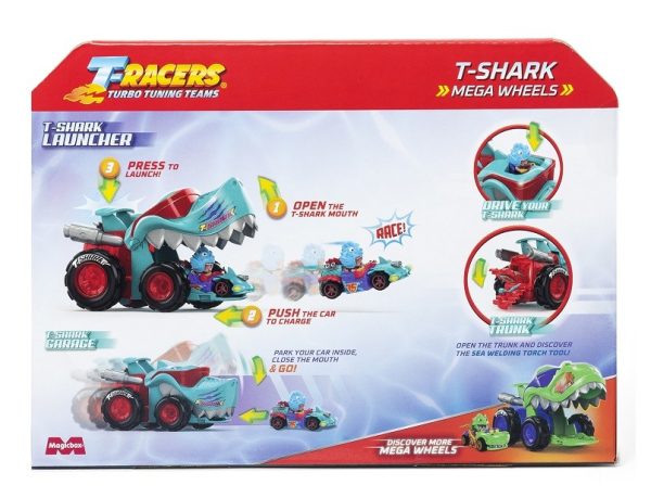 T-RACERS MEGA WHEELS T-SHARK & T-REX - Image 8