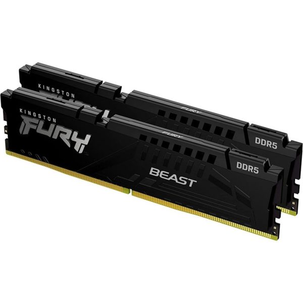 Memoria ram ddr5 32gb 2x16gb kingston - 5400 mhz - pc5 - 41600 - fury beast - cl36 - 1.25v