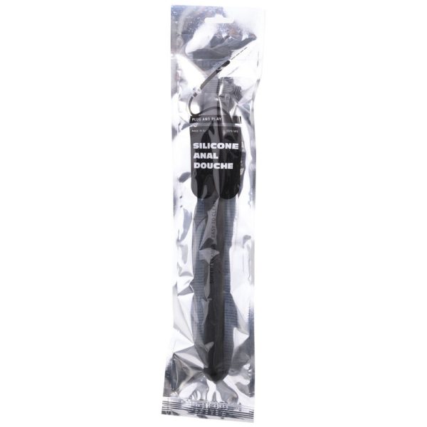 TUDO PRETO - CHUVEIRO ANAL DE SILICONE FRISADO 27 CM - Image 2