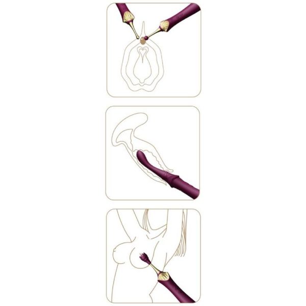 ZALO - BESS 2 CLITORAL MASSAGER PURPLE - Image 12