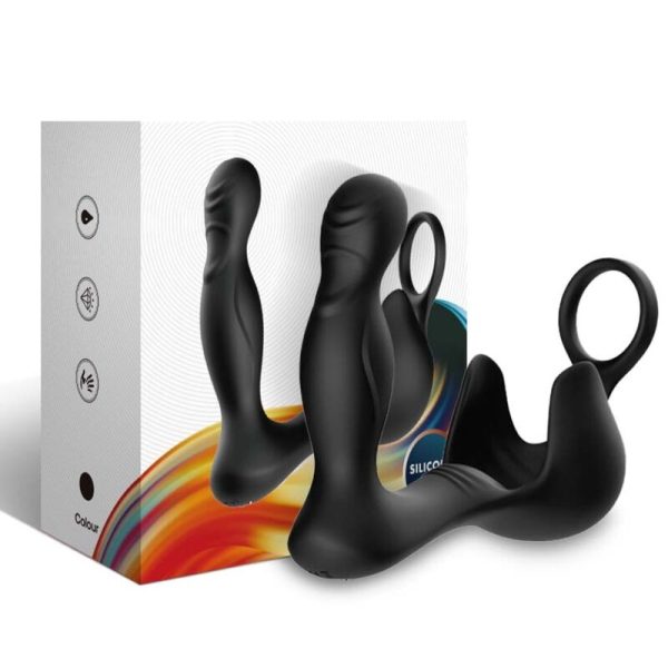 ARMONY - VIBRADOR SURROUND ANAL E ESTIMULADOR TESTICULOS E ANEL CONTROLE REMOTO PRETO - Image 3