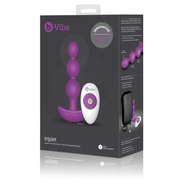 B-VIBE -TRIPLET ANAL CONTROL REMOTO BEADS ROSA - Image 5