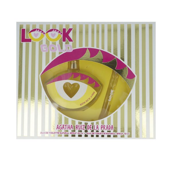 AGATHA RUIZ DE LA PRADA | LOOK GOLD | Eau de Toilette 80ml - Conjunto com 2 Peças