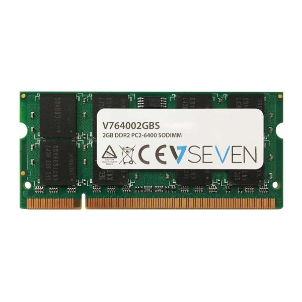 Memoria ram v7 sodimm 2gb ddr2 800mhz pc6400 cl6 non ecc