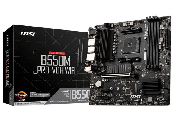 MSI | MOTHERBOARD B550M PRO-VDH WIFI AM4 MATX 4XDDR4