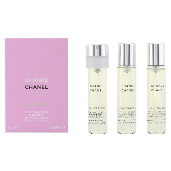 CHANCE EAU FRAICHE eau de toilette vaporizador twist & spray 3 refis 3 x 20 ml