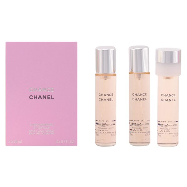 CHANCE eau de toilette vaporizador twist & spray 3 refis 3 x 20 ml