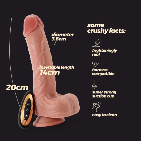 VIBRADOR DE SILICONE LÍQUIDO INVIKTUS VIBE 7,5 CRUSHIOUS PELE - Image 8