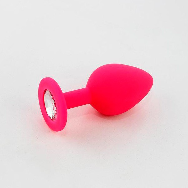 PLUG ANAL DE SILICONE COM JOIA ROSA CANDY LUST - Image 4