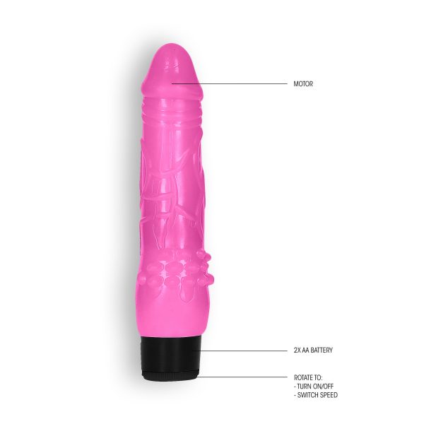 VIBRADOR REALÍSTICO 8" FAT VIBE GC ROSA - Image 2