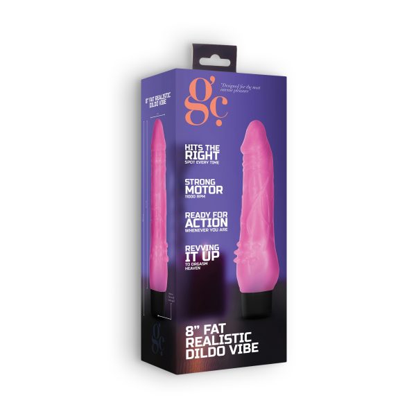 VIBRADOR REALÍSTICO 8" FAT VIBE GC ROSA - Image 3
