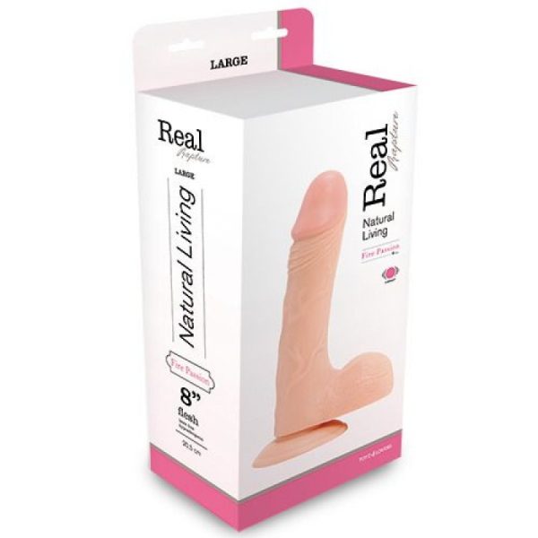 VIBRADOR REALÍSTICO REAL RAPTURE FIRE PASSION 8'' BRANCO - Image 2