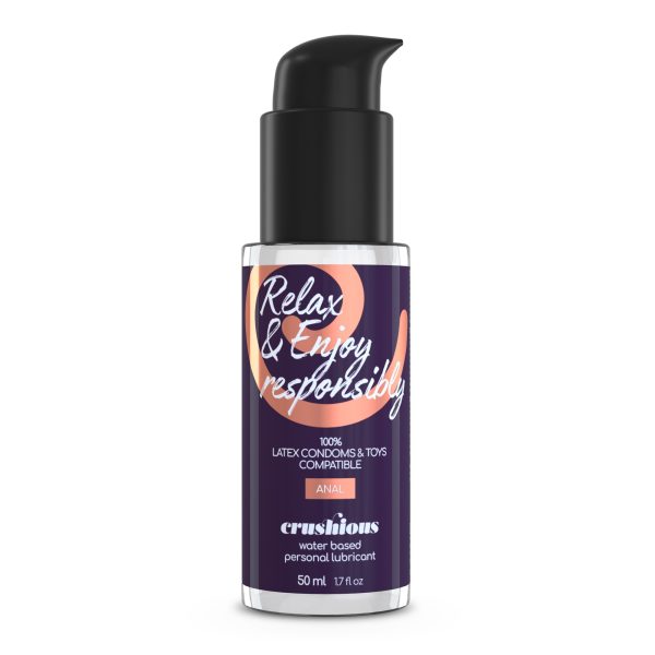 DEEP DIVER DILDO DUPLO COM LUBRIFICANTE ANAL 50ML CRUSHIOUS ROXO - Image 4