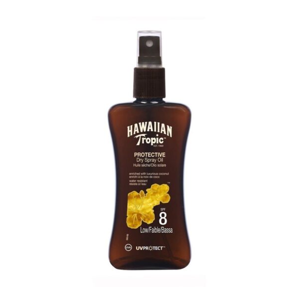 HAWAIIAN TROPIC PROTECTIVE DRY SPRAY OIL SPF8 LOW 200ML VAPORIZADOR