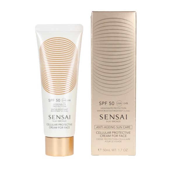 SENSAI SILKY BRONZE CREMA FACIAL AUTO-BRONZEADORA SPF50+ 50ML