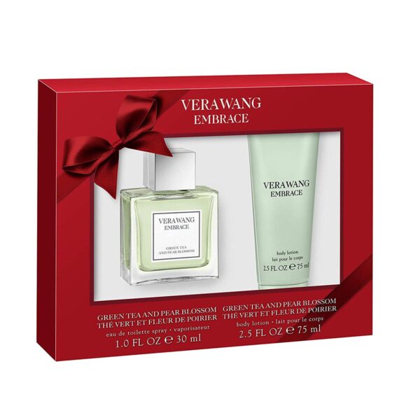 VERA WANG EMBRACE GREEN TEA AND PEAR BLOSSOM EAU DE TOILETTE 30ML + LOCION CORPORAL PERFUMADA 75ML