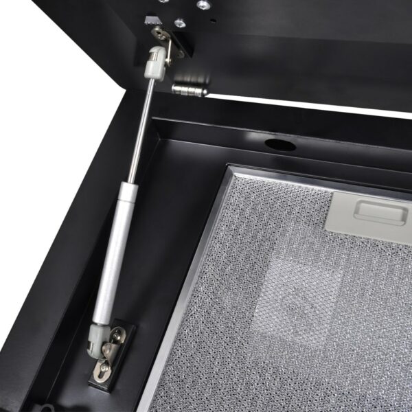 vidXL Exaustor com ecrã 600 mm vidro temperado preto - Image 5