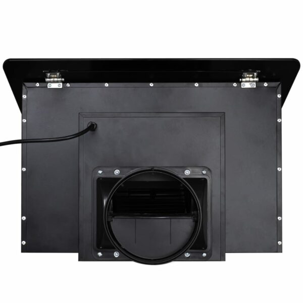 vidXL Exaustor com ecrã 600 mm vidro temperado preto - Image 7