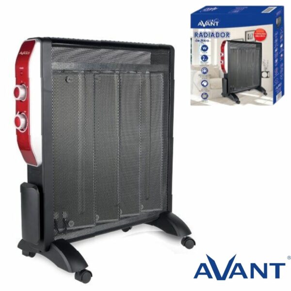 RADIADOR DE MICA AVANT 2 POTENCIAS 2000W TERMOSTATO REGULABLE - MICA-TECH