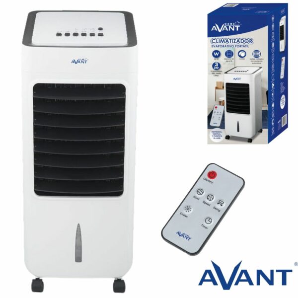 CLIMATIZADOR AVANT 80W CON MANDO 3VEL DEPOSITO 6L TEMPORIZADOR 7H BLANCO