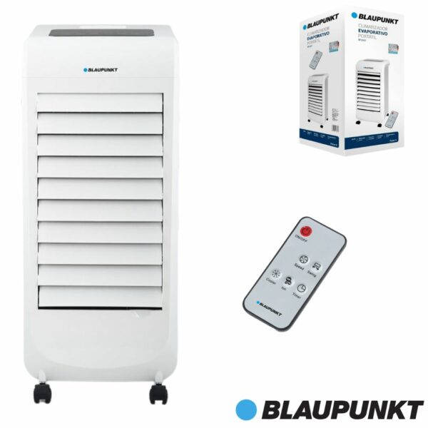 CLIMATIZADOR EVAPORATIVO BLAUPUNKT 80W 6L C/TEMPORIZ 12H+MANDO+PANT.DIG.