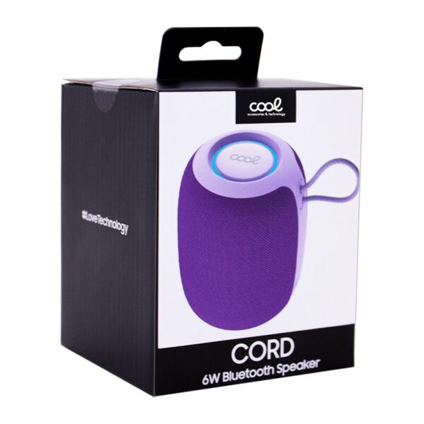 Altavoz Bluetooth Universal Música 6W COOL Cord TWS Violeta - Image 5