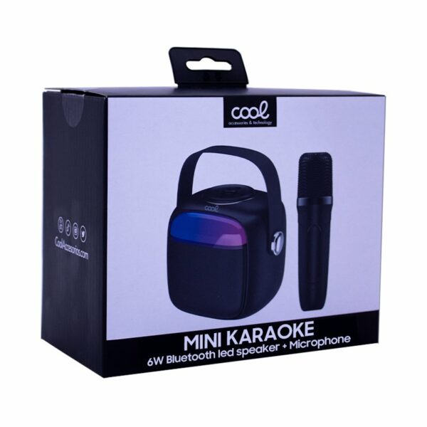 Altavoz Bluetooth Universal Música 6W COOL Mini Karaoke + Micrófono Negro - Image 10