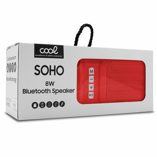 Altavoz Música Universal Bluetooth COOL (8W) Soho Rojo - Image 6