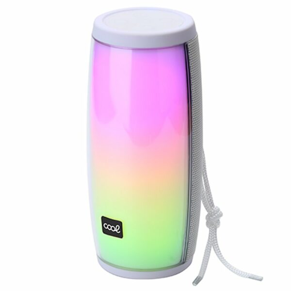 Altavoz Música Universal Bluetooth Marca COOL LED (14W) Blanco