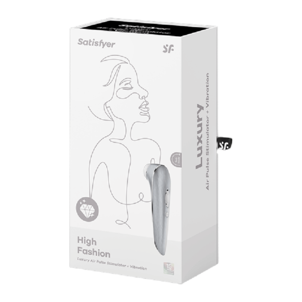 ESTIMULADOR DE PULSO DE AR DE LUXO DE ALTA MODA SATISFYER + VIBRAÇÃO - Image 5