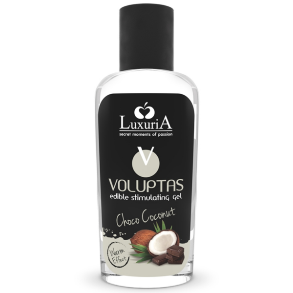 LUXURIA VOLUPTAS GEL DE MASSAGEM COMESTÍVEL EFEITO AQUECENTE - COCO E CREME 100 ML