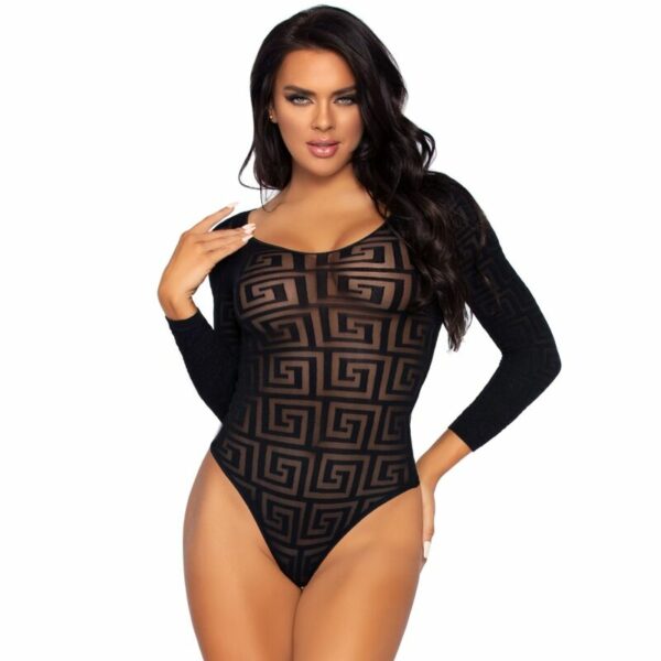 BODYSUIT LEG AVENUE MOSAICO SNAP CROTH TAMANHO ÚNICO