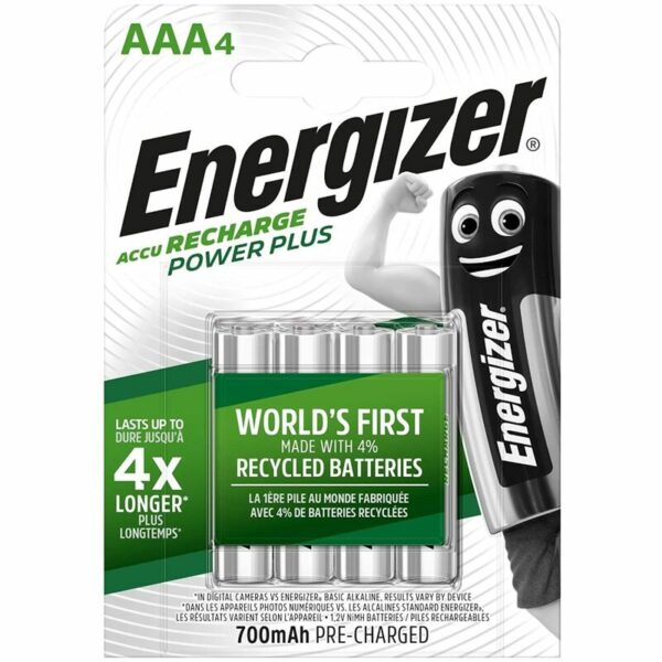 ENERGIZER PILAS RECARGABLES AAA4 BLISTER 4