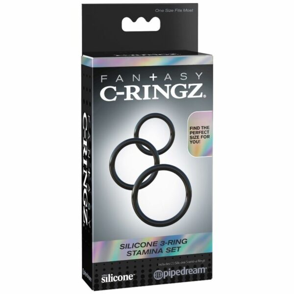 FANTASY C-RINGZ - CONJUNTO DE ESTAMINA DE 3 ANEL DE SILICONE - Image 3