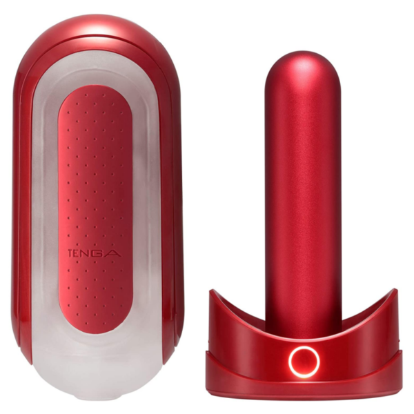 TENGA FLIP 0 (ZERO) VERMELHO E CONJUNTO DE AQUECIMENTO FLIP - Image 2