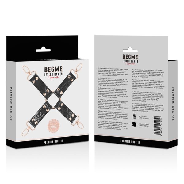 BEGME - BLACK EDITION HOG TIE DE COURO VEGANO - Image 5