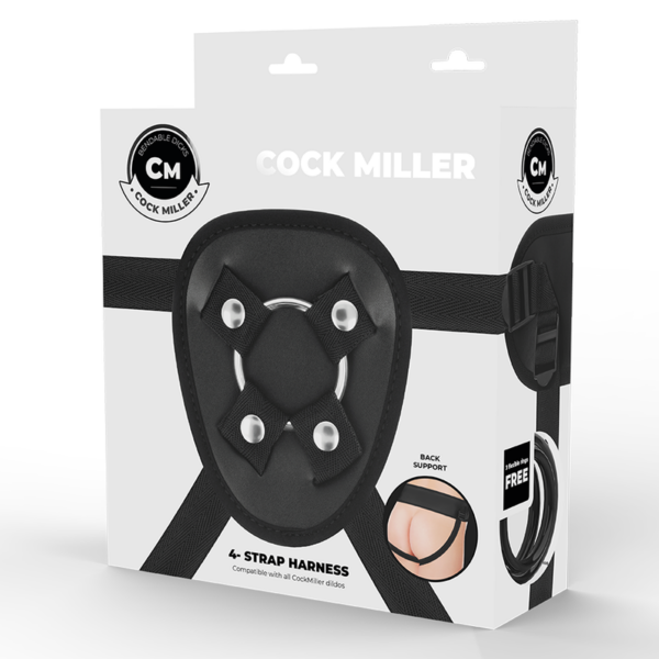 ARNÊS COCK MILLER + DENSIDADE DE SILICONE ARTICULÁVEL COCKSIL PRETO 18 CM - Image 14