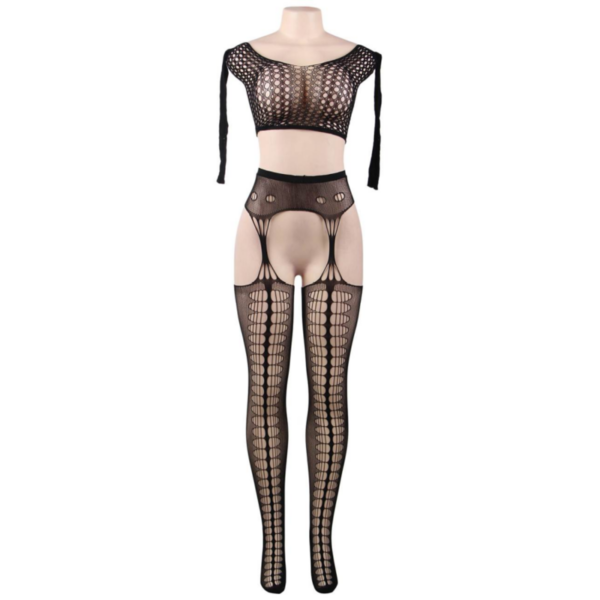 QUEEN LINGERIE BODYSTOCKING LONG SLEEVE TOP SL - Image 4