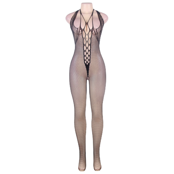 QUEEN LINGERIE HALTER PESCOÇO E BODYSTOCKING SL ABERTO - Image 5